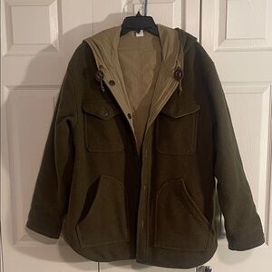 Filson Snohomish Reversible  Men's Olive Hooded Jacket